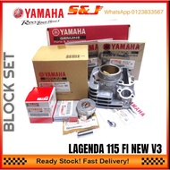 100% ORI YAMAHA LAGENDA 115 V3  FULL SET CYLINDER BLOCK SET WITH GASKET 2WB-WE13E-00