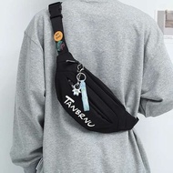 russet japan bag kipling Men's Chest Bag Waist Bag New Japanese Casual Crossbody Small Bag Simple Workwear Shoulder Bag Women's Sports Mobile Phone Men