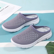 [35-42]lightweight women plus size Half shoes mesh Slip on Shoes Causal shoes for women