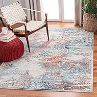 Safavieh Skyler Collection SKY543A Area Rug, 4' 5" x 6' 5", Beige/Burgundy