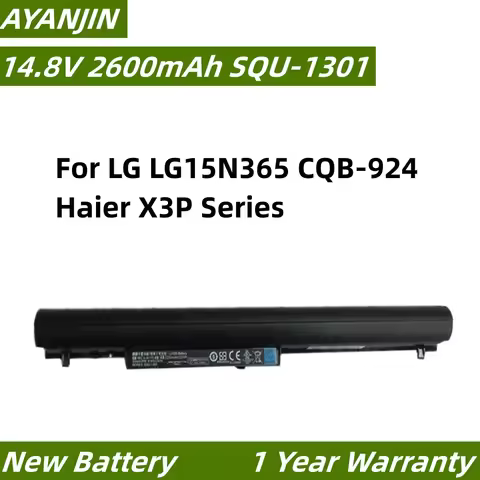 SQU-1301 14.8V 2600mAh Laptop Battery for LG LG15N365 CQB-924 Haier X3P Series SQU-1309 SQU-1302 916