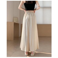 SK8046 -S-XL M'SIA Ready Stock Female Skirt High Waist Skirt 高腰冰丝阔腿休闲裤裙