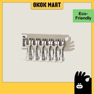 Stainless Steel Cloth Peg M Size 6 Pcs