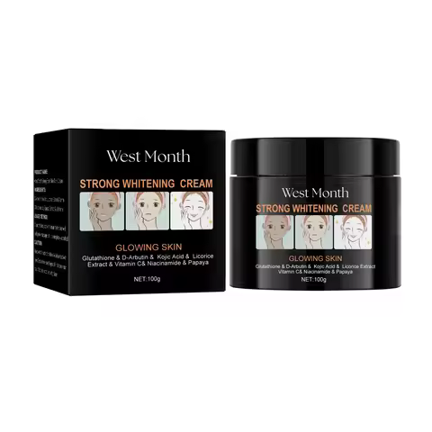 West Month Brightening Cream, Skin Moisturizing, Whitening, Brightening Skin Tone Repair Brightening
