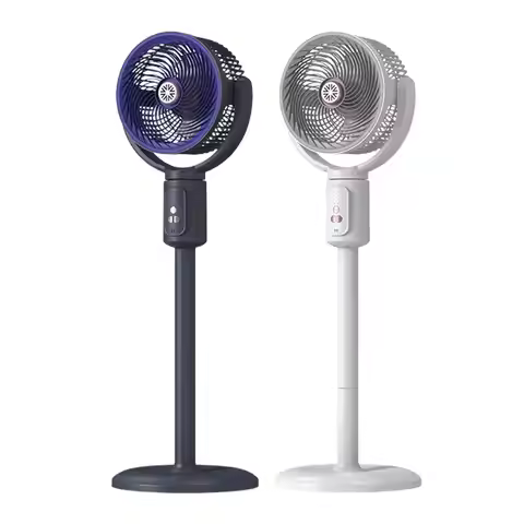Tower Fan for Bedroom 5-Speed Wind Blower with Timer Oscillating Type-C Rechargeable Adjustable Heig