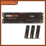 ❤❤❤Hot Sale SHNGki 980EVO 2TB NGFF M2 2280 SATA ภายใน Solid State Drive ความเร็วเร็วประสิทธิภาพที่เส