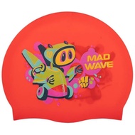 MADWAVE JUNIOR SILICONE SWIM CAP - MADWAVE SWIMMING CAP