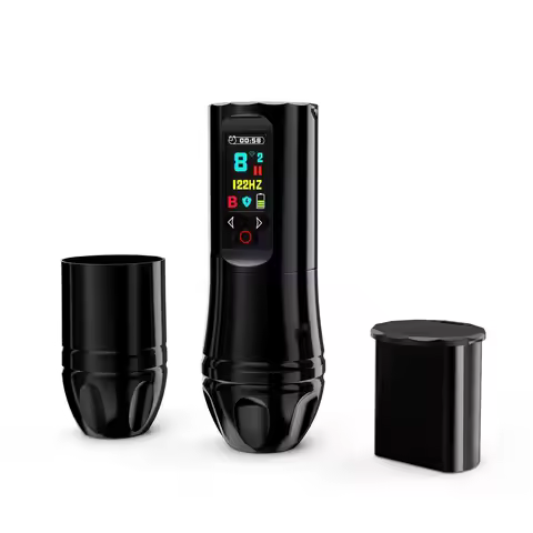 2025 New Arrival Stroke 4.0mm Wireless Tattoo Machine Pen Japan Motor Strong Quiet 2000mA/h Battery 