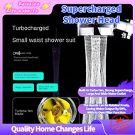 Supercharged shower head Small Waist Waterline Turbo Boost with Cotton Filter Core Water-Saving Nozzle Pressure Shower Shower Shower Head Shower Head Water-Saving Shower Head Supercharged Shower Head