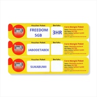 Voucher im3 Freedom Unlimited 20GB 30hari Nasional | Freedom 5GB 5Hari Jabodetabek sukabumi