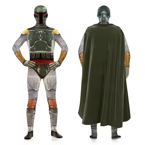 Boba Cosplay Fett Costume For Adult Man Disguise Jumpsuit Cloak Fantasia Outfits Halloween Carnival 