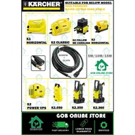 5M 10M 15M KARCHER HIGH PRESSURE HOSE K1 K2 HORIZONTAL K2 CLASSIC K2.050 K2.350 K2.360 SCREW + CLICK