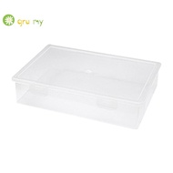 Plastic File Organizer Transparent Square Storage Box A4 Storage Box File Storage Box