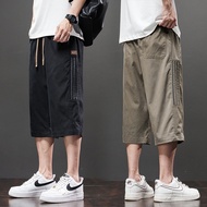 3 color high quality ice silk 7 point pants men comfortable breathable casual pants men seluar 3 suk