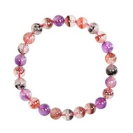 【正佳珠寶】超七 高品聚寶盆彩超七 7.4-7.8mm 超七水晶手珠