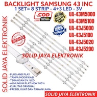 BACKLIGHT SAMSUNG UA 43J5000 43J5100 43M5100 43 INC INCH AK DK