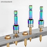 [shnzbaodanb] 1/4Pcs Ratchet Soet Batch Adapter Tools Metal Sleeve Wrench 8mm Hexagonal Shank Impact