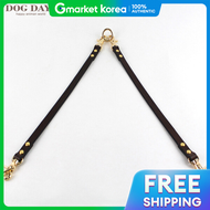 Dog Days Premium 2 Dog Leash Brown (SML)