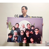 PHOTO CANVAS + FRAME saiz besar 30” X 42”