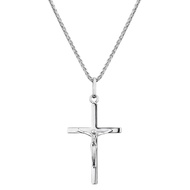 Poh Heng Jewellery 18K Cross Pendant in White Gold
