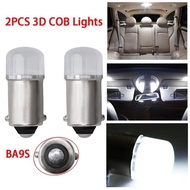 2Pcs/set Super Bright 12V Car Led Light BA9S Ceramic COB LED Bulbs BA9S T4W Car License Plate Light 
