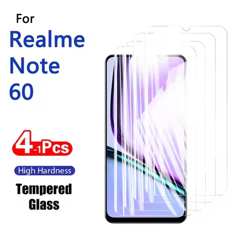 1-4PCS Screen Protectors For Realme Note 60 6.74" Tempered Glass Crystal 9H High Aluminum Anti Scrat