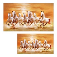 [Homyl478] Seven Horses Painting Modern Gift Home Furnishing 7 Running Horses Painting Wall Decor De