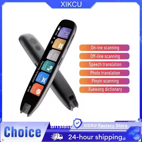 XIKCU S65 Pro Smart Voice Translator 142 Languages WIFI Scan Translation Pen Scanning Translation Pe