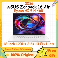 ASUS Zenbook 16 Air 2026 / AMD Ryzen AI 9 H 465 / 16inch 120Hz 2.8K OLED ASUS Laptop  Ultra-thin 16-