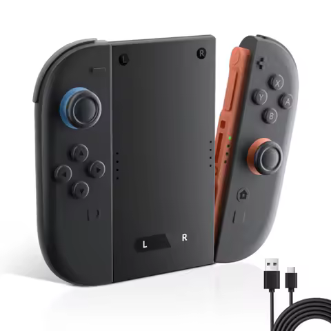 A73E-Gaming Controller Grip Dual Charging Holder Charging Grip Bracket For Switch 2 Joy-Con Handle F