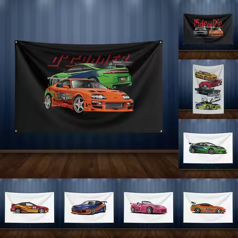 3X5Ft Modified Racing Car JDM Flag For Decor