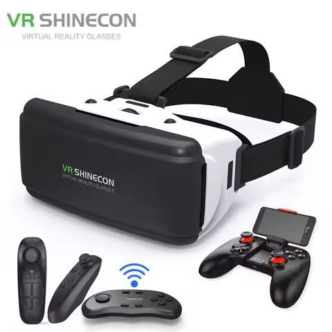 New Virtual reality 3D VR Glasses Shinecon Pro VR Glasses Google Cardboard Headset Virtual Glasses F