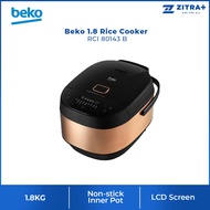 Beko 1.8L Rice Cooker RCI 80143 B | Induction Heating Rice Cooker Technology | 9 Preset Auto Program