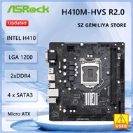ASROCK H410M-HVS R2.0 Motherboard Intel H410 LGA 1200 DDR4 64GB M.2 support i9-10900F i5-10600 i5-10