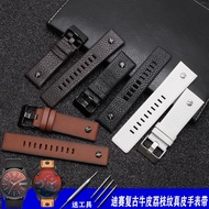 Substitute Diesel Diesel Genuine Leather Watch Strap Men Women Large Dial Three Eyes DZ432 3D Z1657DZ1405 Accessories