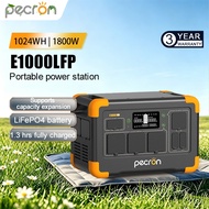 Pecron Portable Power Station E1000LFP LiFePO4 Battery 1800W 1024Wh Expandable 1-4kWh Capacity Fully