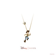 Gold Woody Necklace (CZ Diamond)