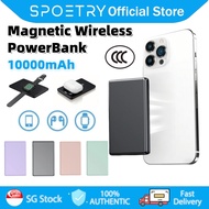 【SPOETRY】3C Power Bank 10000mAh Ultra Thin Power bank 22.5w Fast Charging Magnetic Wireless Power Ba
