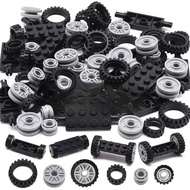 70PCS Building Blocks Wheel Tire MOC Bricks Car Track Vehicle Parts Accessories 40687 42610 92402 6