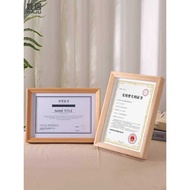 Solid Wood Honor Patent Certificate Frame Wall Hanging Empty Frame Photo Frame Customized Frame a3a4