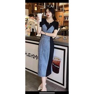 HIGH QUALITY COLOR MIXED BODY DRESS D75350 (imported product)