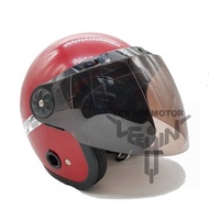 [ Visor Universal ] BKP323 BRAND Pilot Cruiser 323 MHR Visor 3 Pins Button Pin Half V Shape MS88 SGV