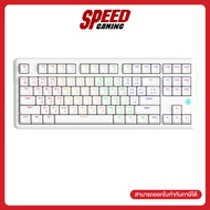 AJAZZ AK870 V2 RED SWITCH ANTI-GHOST FULL RGB (Black & White) Keyboard (คีย์บอร์ด) By Speed Gaming
