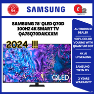 SAMSUNG [AUTHORISED DEALER] 75" QLED Q70D 100hz 4K SMART TV QA75Q70DAKXXM - SAMSUNG WARRANTY MALAYSI