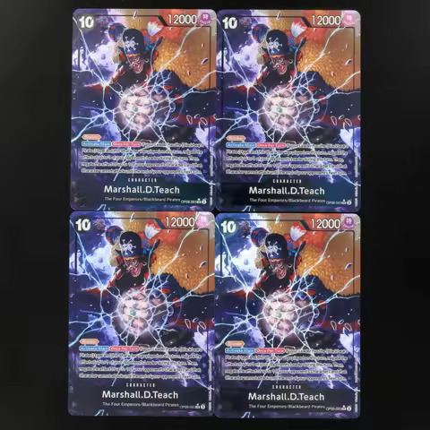 One Piece TCG OPCG English OP09-093 Marshall.D.Teach AA 10 Cost OP09 Black Teach Textured Foil Card 