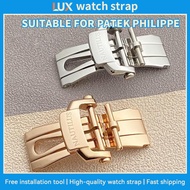 Apply To Patek Philippe Stainless Steel Folding Buckle For Nautilus 5711 5712 Rubber Strap 18mm