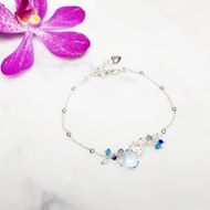 優雅小妞系列~托帕石純銀手鍊 Topaz