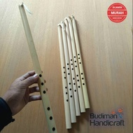 (0_0) Seruling / Suling Bambu Sunda Lubang 6 Tinggi 55cm ("_")