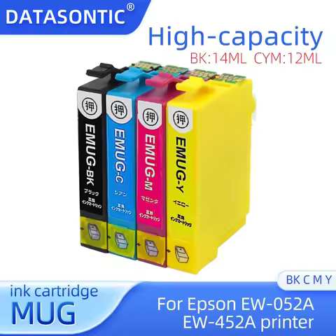 Compatible 4Colors MUG Ink Cartridge MUG-BK MUG-C MUG-M MUG-Y EW052A 452A For Epson EW-052A EW-452A 