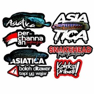 Fish Stickers | Channa Asiatica Package | 7Pcs